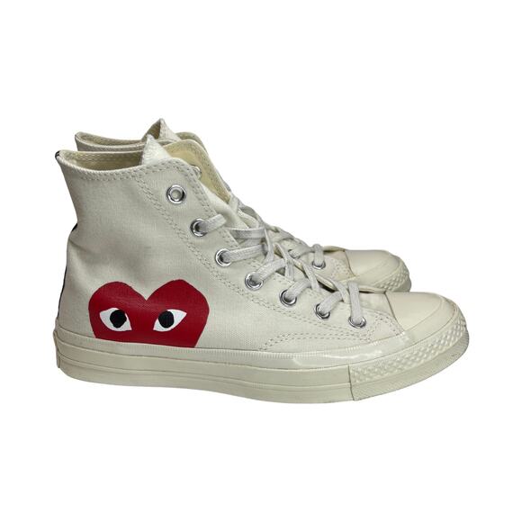 Comme des Garçons PLAY Red Heart Converse Chuck Taylor High Top Unisex M6/W8 - Picture 1 of 11